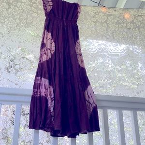 Flowy tie die Tube top jump suit. New